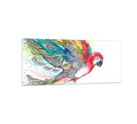 Quadro su Vetro 100x40cm Parrot ali piume la natura Stampe Moderni Murale