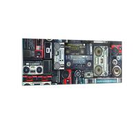 Quadro su Vetro 100x40cm ricevitore radio Stampe Immagini Quadri Moderni Murale