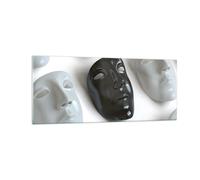 Quadro su Vetro 100x40cm Venezia maschera attore teatro Stampe Moderni Murale