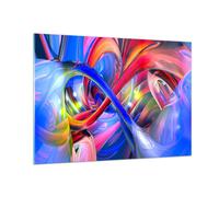 ARTTOR Quadro su Vetro 100x70cm Stampe da Parete in Vetro Astratto colori Grandi Decorazione Murale Camera da Letto Cucina 1 pezzo Quadri Moderni Soggiorno Immagini Wall Art GAA100x70-2294
