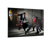 Quadro su Vetro 100x70cm Equilibrio ballerini salto Stampe Moderni Murale