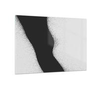 Quadro su Vetro 100x70cm Nero polvere bianco Stampe Immagini Moderni Murale