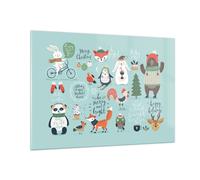 Quadro su Vetro 100x70cm Pasqua animali dolce desiderio Stampe Moderni Murale