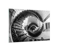 Quadro su Vetro 100x70cm Scale Spirale Prospettiva Stampe Moderni Murale