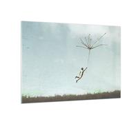 Quadro su Vetro 100x70cm Vintage irreale metafora Stampe Immagini Moderni Murale