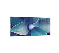 Quadro su Vetro 120x50cm Agave blu fiore Stampe Immagini Quadri Moderni Murale