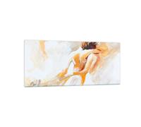 Quadro su Vetro 120x50cm Carattere l'amicizia l'amore il matrimonio Murale
