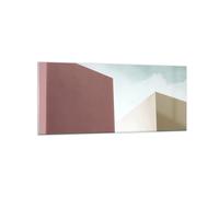 Quadro su Vetro 120x50cm Edifici Architettura Tridimensionale Stampe Murale