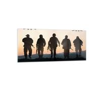 Quadro su Vetro 120x50cm esercito militaria Stampe Immagini Moderni Murale