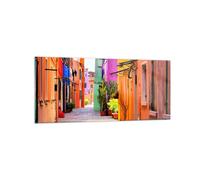 Quadro su Vetro 120x50cm estate strada casa Stampe Immagini Moderni Murale