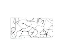 Quadro su Vetro 120x50cm Linea niente modello Stampe Immagini Moderni Murale