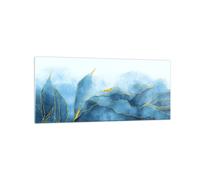 Quadro su Vetro 120x50cm Lusso Fascino Astrazione Stampe Immagini Moderni Murale