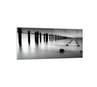 Quadro su Vetro 120x50cm Mare riva oceano orizzonte Stampe Moderni Murale