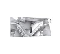 Quadro su Vetro 120x50cm Scienza illusione scale Stampe Immagini Moderni Murale
