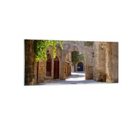 Quadro su Vetro 120x50cm Strada storia architettura monumento Stampe Murale