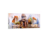 Quadro su Vetro 120x50cm Vernice Architettura Eiffle torre Stampe Moderni Murale
