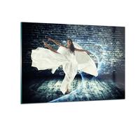 Quadro su Vetro 120x80cm Balletto acrobatica donna sport Stampe Moderni Murale