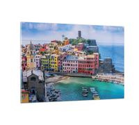 Quadro su Vetro 120x80cm Colori Edifici Italia Stampe Immagini Moderni Murale