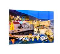 Quadro su Vetro 120x80cm Croazia Dubrovnik centro storico fortezza Stampe Murale