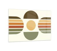 Quadro su Vetro 120x80cm Moderno Pattern Minimalista Stampe Moderni Murale