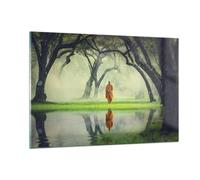 Quadro su Vetro 120x80cm Monaco foresta nebbia Stampe Immagini Moderni Murale