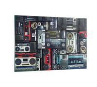 Quadro su Vetro 120x80cm ricevitore radio Stampe Immagini Quadri Moderni Murale