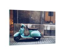 Quadro su Vetro 120x80cm scooter strada Stampe Immagini Quadri Moderni Murale