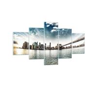 Quadro su Vetro 125x70cm America appartamento architettura costruzione Murale