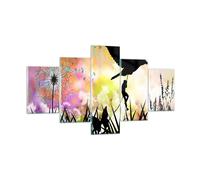 Quadro su Vetro 125x70cm artistica carattere nuvola fiore Stampe Moderni Murale