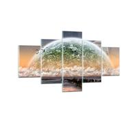 Quadro su Vetro 125x70cm Astrazione pianeta terra globo Stampe Moderni Murale