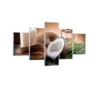 Quadro su Vetro 125x70cm Cocco olio sapone palma Stampe Immagini Moderni Murale