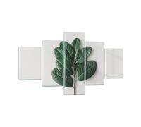 Quadro su Vetro 125x70cm Foglie piante botanica Stampe Immagini Moderni Murale
