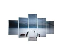 Quadro su Vetro 125x70cm Frangiflutti Nebbia Notte Stampe Moderni Murale