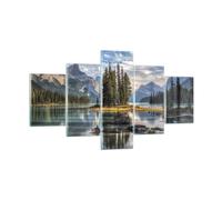 Quadro su Vetro 125x70cm Lago paesaggio natura Stampe Immagini Moderni Murale