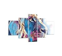 Quadro su Vetro 125x70cm Leone criniera fiaba Stampe Immagini Moderni Murale