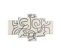 Quadro su Vetro 125x70cm Linea figure forme Stampe Immagini Moderni Murale
