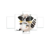 Quadro su Vetro 125x70cm Procione Coppa Bambini Stampe Immagini Moderni Murale