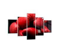 Quadro su Vetro 125x70cm Sport guanti cuoio concorrenza Stampe Moderni Murale