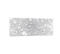 Quadro su Vetro 140x50cm Città mappa Londra Stampe Immagini Moderni Murale