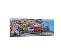Quadro su Vetro 140x50cm Colori Edifici Italia Stampe Immagini Moderni Murale