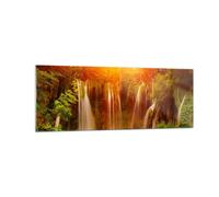 Quadro su Vetro 140x50cm Croazia parco nazionale cascata Stampe Moderni Murale