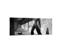 Quadro su Vetro 140x50cm Fotografia Moda Donna Stampe Immagini Moderni Murale