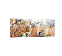 Quadro su Vetro 140x50cm Gru uccelli autunno Stampe Immagini Moderni Murale