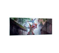 Quadro su Vetro 140x50cm guerriero spada Stampe Immagini Quadri Moderni Murale