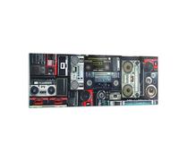 Quadro su Vetro 140x50cm ricevitore radio Stampe Immagini Quadri Moderni Murale