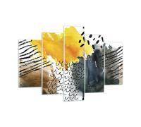 Quadro su Vetro 150x100cm Astrazione Motivi Macchie Stampe Moderni Murale