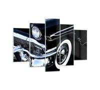 Quadro su Vetro 150x100cm Auto cromo Cuba Stampe Immagini Quadri Moderni Murale
