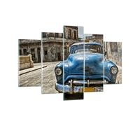 Quadro su Vetro 150x100cm Auto retro Cuba L'Avana Stampe Immagini Moderni Murale