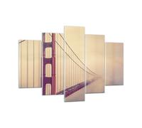 Quadro su Vetro 150x100cm Bridge autostrada infrastrutture Stampe Moderni Murale