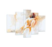 Quadro su Vetro 150x100cm Carattere l'amicizia l'amore il matrimonio Murale